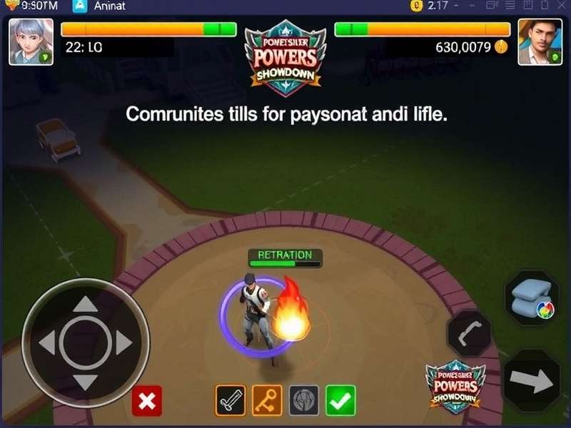 Kohli Power Sixer Showdown controls and interface